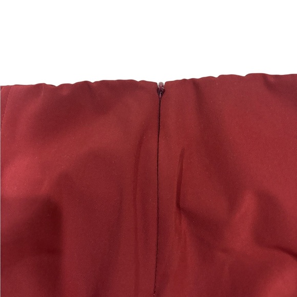 THEORY Pants Navalane Back Zipper Red Straight Size 8 Elastic Waist High Waisted - Picture 12 of 12